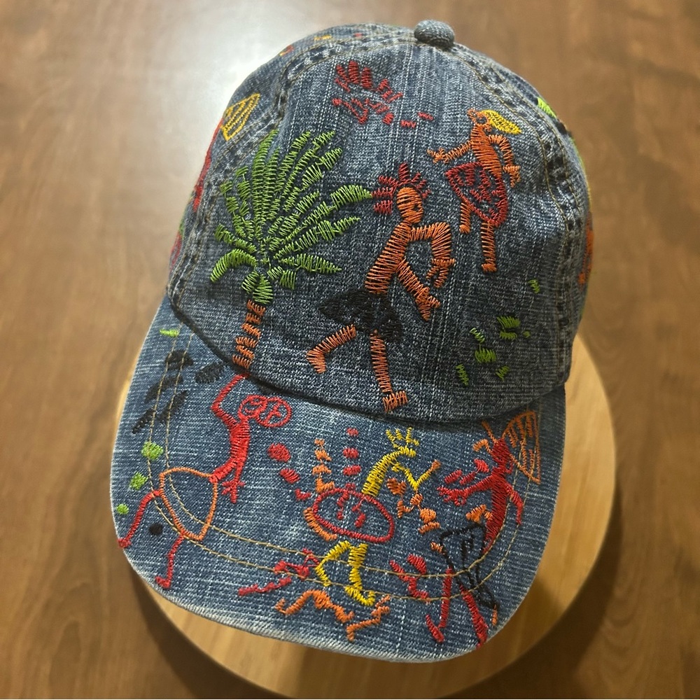 Chico's denim embroidery hat/cap